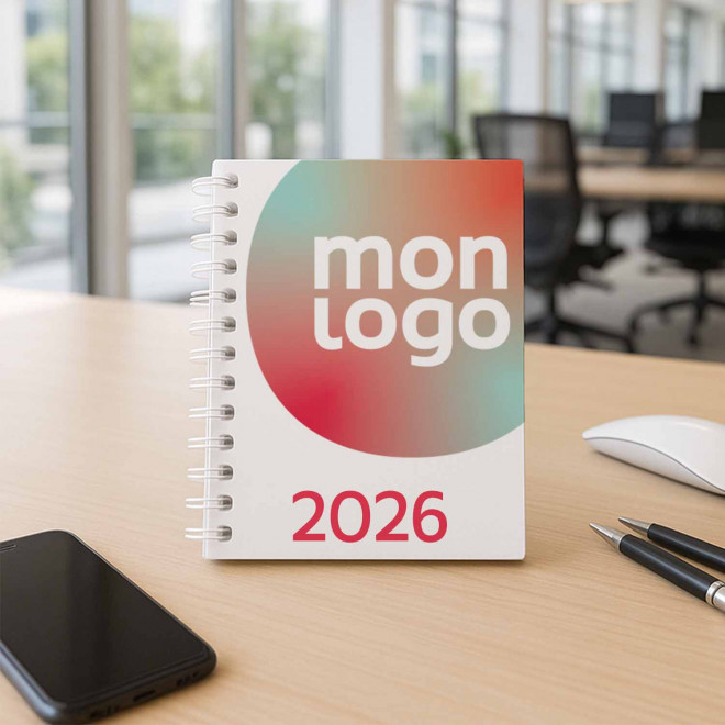 AGENDA PERSONNALISABLE QUINZAINIER A SPIRALES 'CANVA'