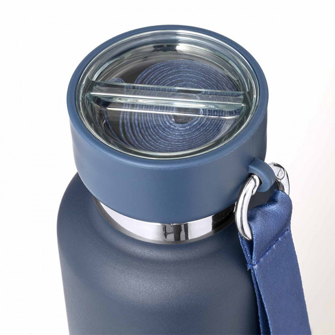 BOUTEILLE ISOTHERME PERSONNALISABLE AVEC GOBELET 'NOMLY'