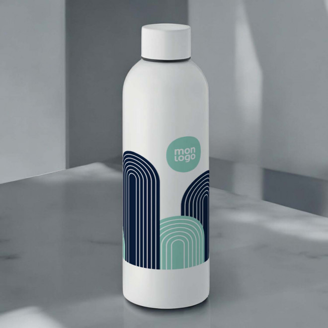 BOUTEILLE PERSONNALISEE EN ACIER RECYCLE 750ML 'SPOZIA'