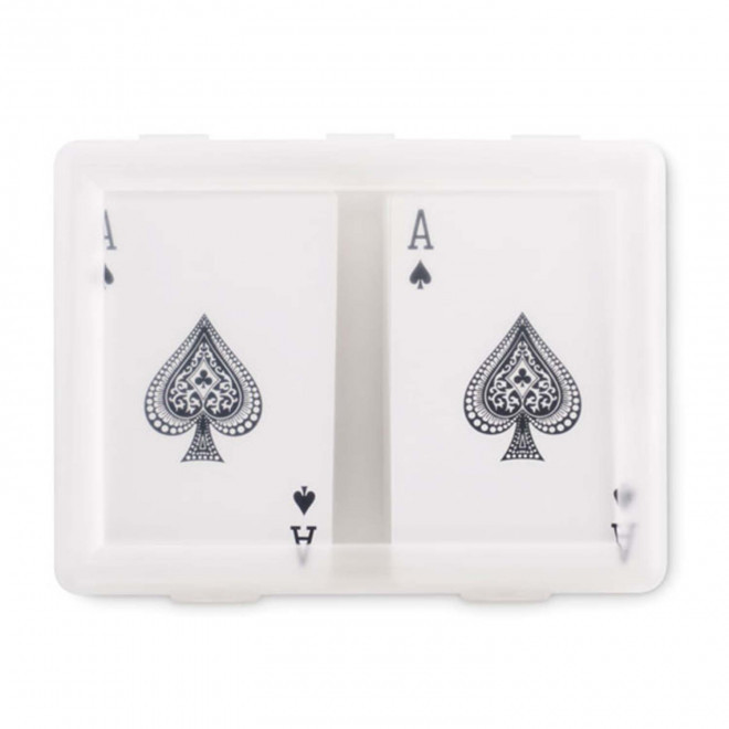 SET DE 2 JEUX DE CARTES PERSONNALISABLE 'FLUSH DUO'