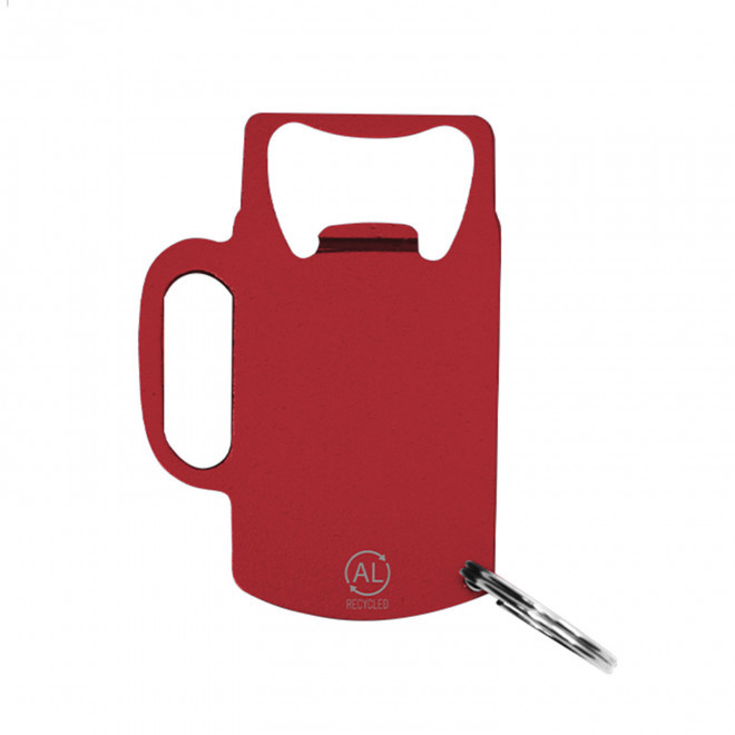 PORTE CLE DECAPSULEUR ALU RECYCLE PERSONNALISE 'PLAKI DRINK'