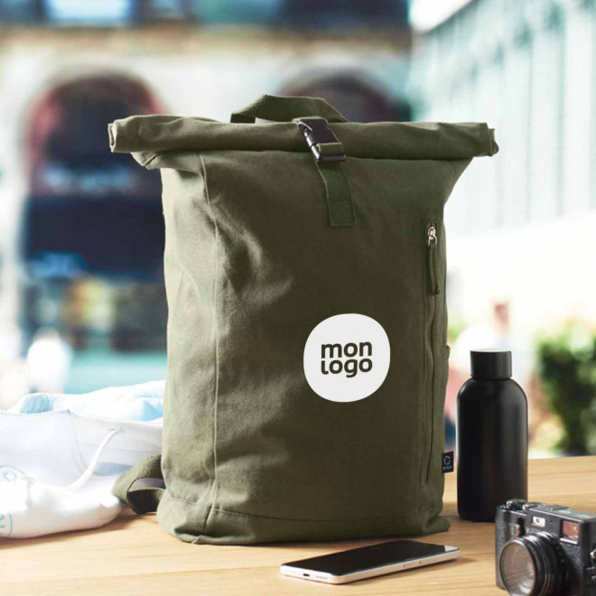 SAC A DOS ROLLTOP PERSONNALISE RECYCLE 'CLAIRE'