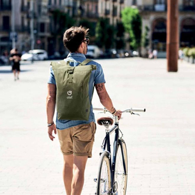 SAC A DOS ROLLTOP PERSONNALISE RECYCLE 'CLAIRE'