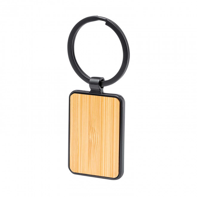 PORTE CLES PERSONNALISE EN BAMBOU 'CASAWOOD DARK'