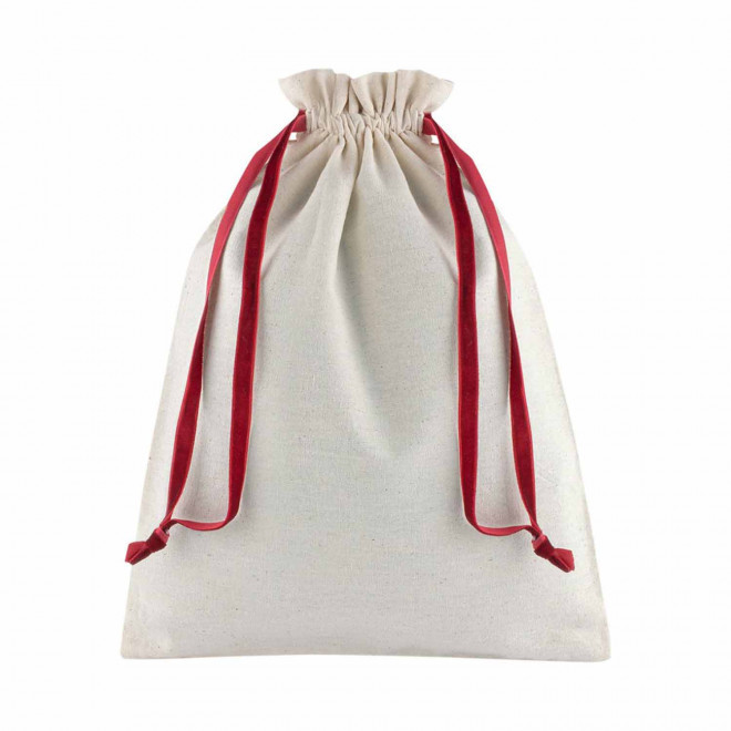 POCHON COTON CORDON VELOURS PERSONNALISABLE 'TEVOC MAXI'