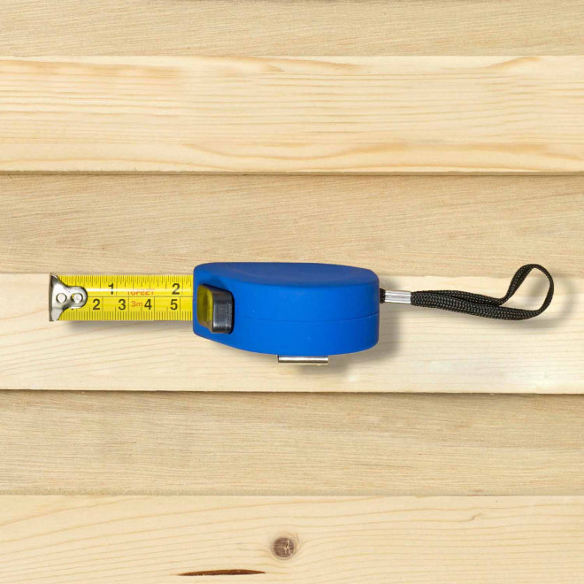 METRE RUBAN PERSONNALISABLE EN GOMME 'RINEFLO 5 M'