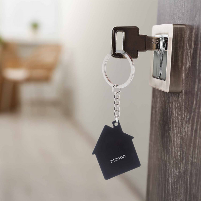 PORTE CLE PERSONNALISABLE ACIER RECYCLE 'MARCELINO'