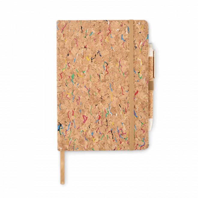 CARNET ET STYLO EN LIEGE PERSONNALISABLE 'CORCHI'