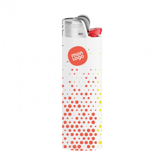 BRIQUET BIC HOLOGRAPHIQUE FINITION MAT PERSONNALISABLE 'FIREFLAMME'