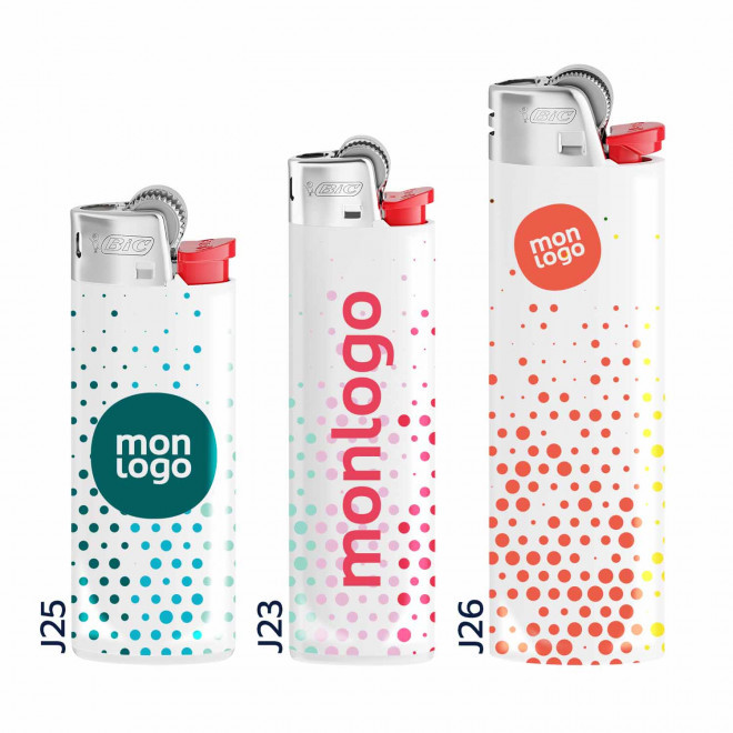 BRIQUET BIC HOLOGRAPHIQUE PERSONNALISABLE 'FIREFLAMME'