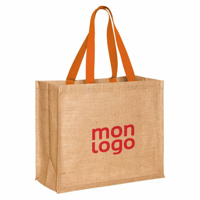 EXP.48H   CABAS PERSONNALISE EN JUTE 'PAROS' 