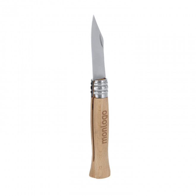 COUTEAU PLIANT MANCHE BOIS PERSONNALISBALE 'APINOL WOOD'