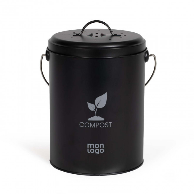 SEAU A COMPOST DE CUISINE PERSONNALISABLE 'POSTCOM'