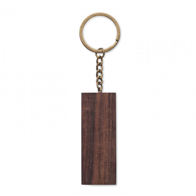 PORTE CLE PERSONNALISABLE EN NOYER 'GRINUS PLUS'