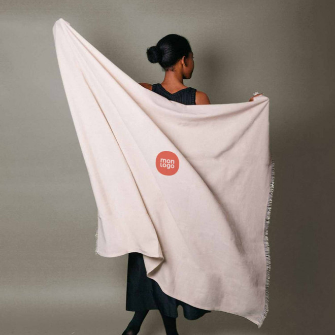 PLAID EN COTON PERSONNALISABLE 'NANGA' 260GR/M² 