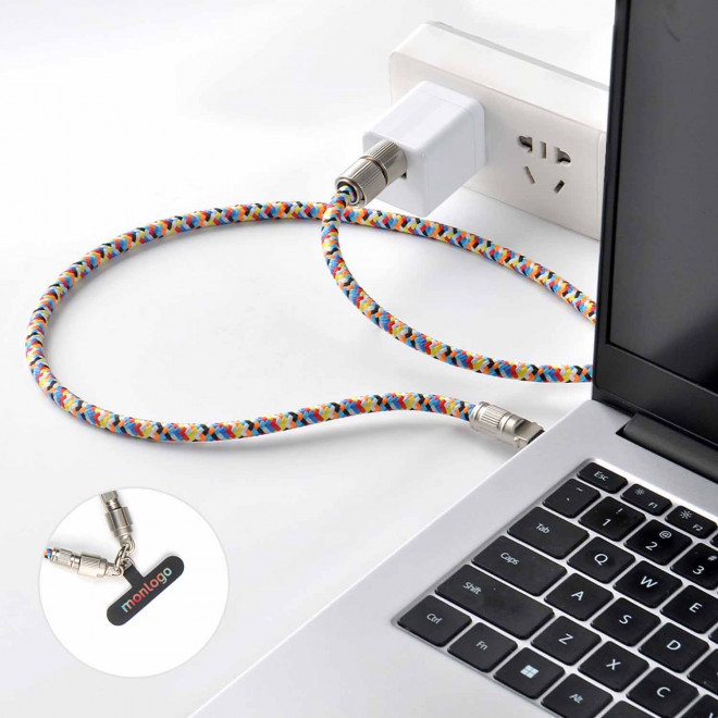 TOUR DE COU ET CABLE TELEPHONE PERSONNALISABLE 'EXCLOU'