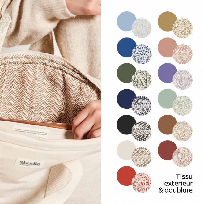 SAC ORDINATEUR PERSONNALISABLE STUDIO BY HINDBAG® 'LUIS'