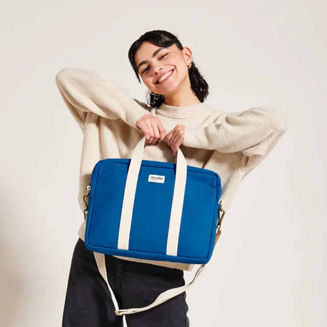 SAC ORDINATEUR PERSONNALISABLE STUDIO BY HINDBAG® 'LUIS'