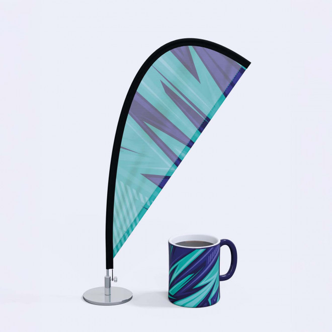 MINI ORIFLAMME DE TABLE PERSONNALISABLE 'TOLITO'