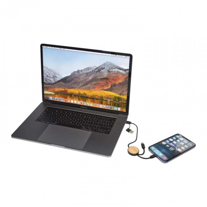 CABLE DE CHARGE PERSONNALISABLE 'ONTARIA COURT BOIS'