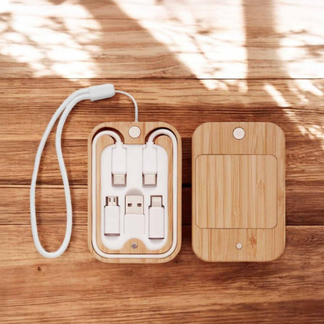 CHARGEUR SANS FIL BOIS PERSONNALISABLE 'INBOX'