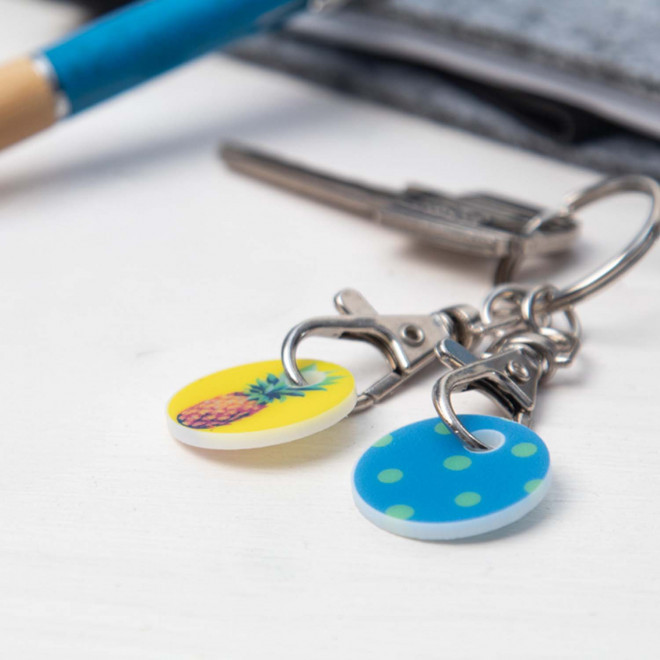 PORTE CLE JETON PERSONNALISE MIE 'SEGNO EUROPE'