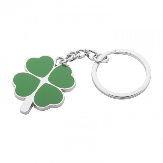 PORTE CLE PERSONNALISE EN METAL 'METALO TREFLE'