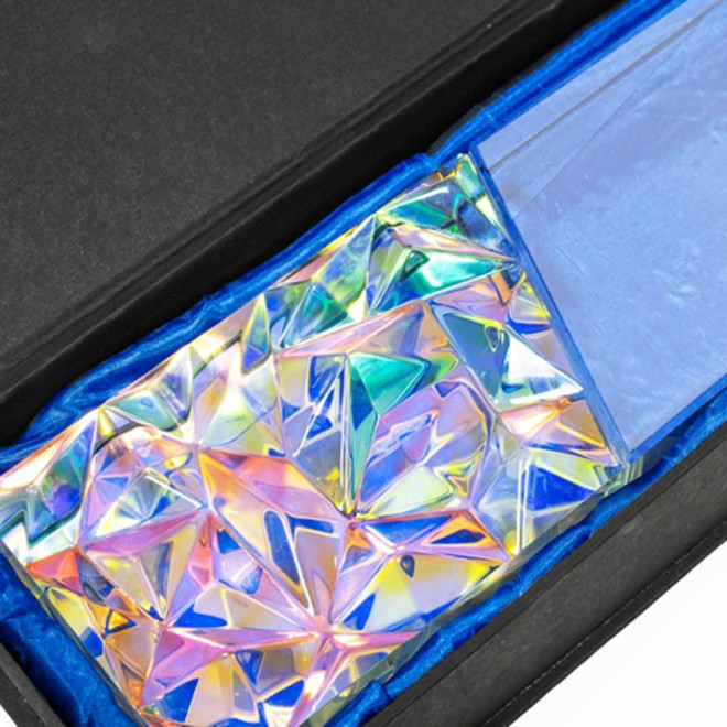 TROPHEE PERSONNALISABLE EN VERRE 'WAHOU RECTANGLE'