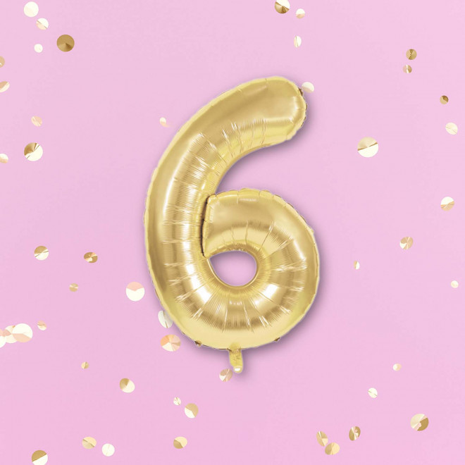 BALLON NUMERO EN MYLAR DORE 'NUMBERZ'