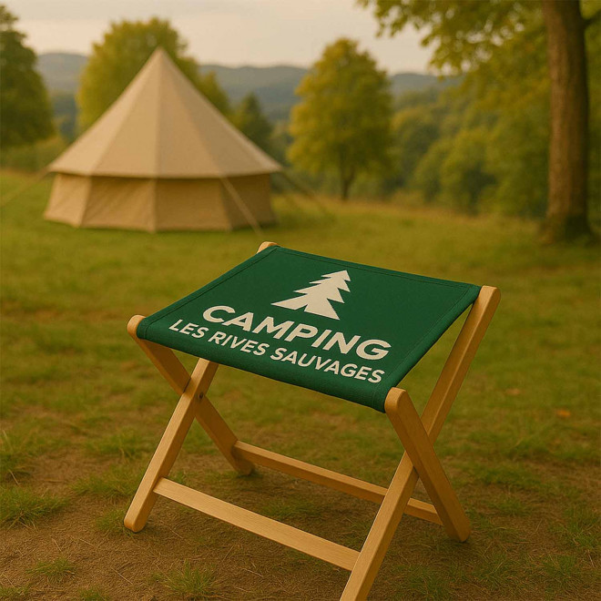 TABOURET PLIABLE PERSONNALISABLE 'HYMY'