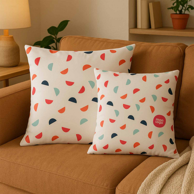 COUSSIN PERSONNALISE 'JAIPUR MICROFIBRE'