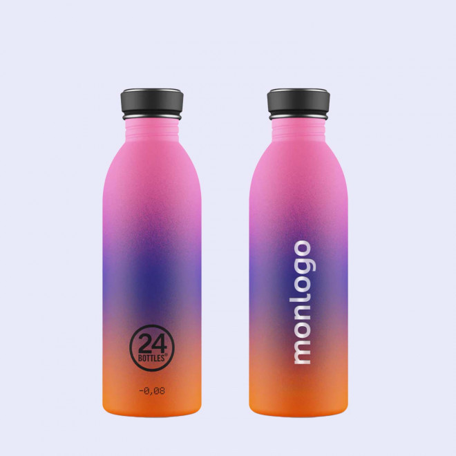 BOUTEILLE PERSONNALISEE EN INOX 500ML 'URBAN 24BOTTELS'