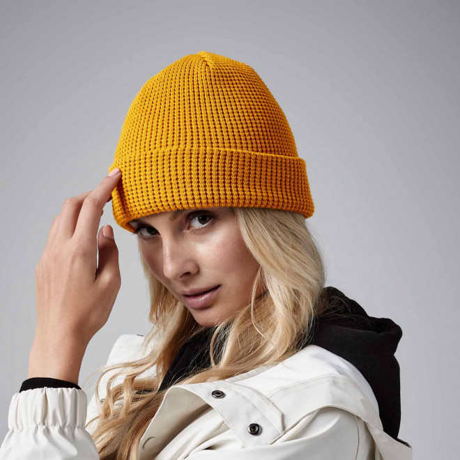 BONNET PERSONNALISE MAILLE NID D'ABEILLE 'WAFFLA'