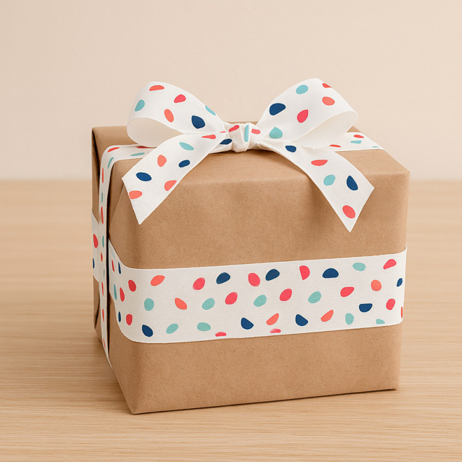 RUBAN CADEAU PERSONNALISE EU 20MM 100M 'RIBBON'