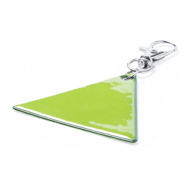 PORTE CLE REFLECHISSANT PERSONNALISABLE 'OVIO TRIANGLE'