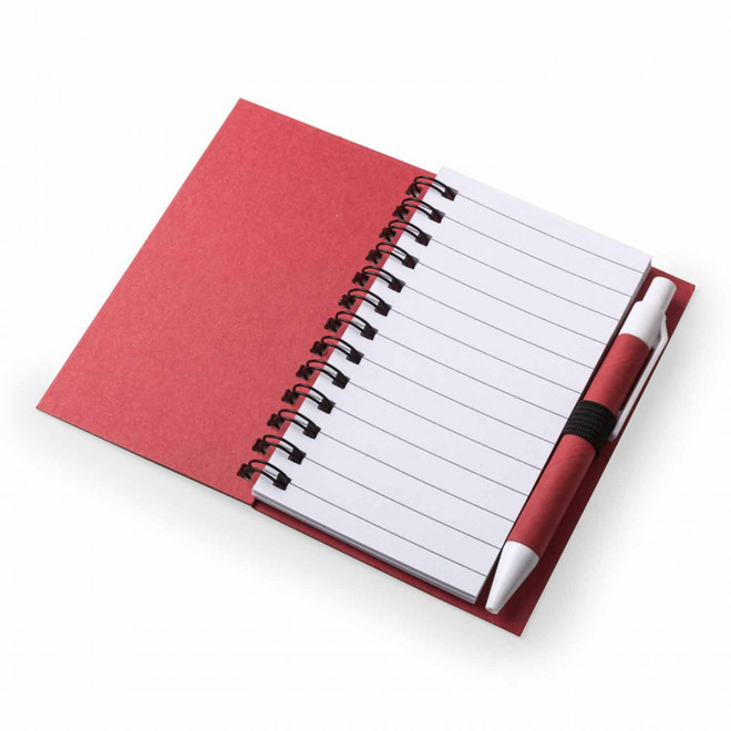 CARNET A SPIRALES AVEC STYLO PERSONNALISABLE 'CARLEY MINI'