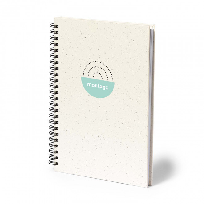 CARNET A5 CARTON RECYCLE SPIRALE PERSONNALISABLE 'LAURENT'