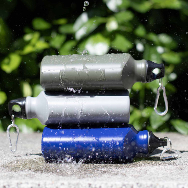 GOURDE MOUSQUETON ALU PERSONNALISABLE 500ML 'BINKA'