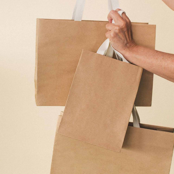 SAC CADEAU PAPIER ET COTON PERSONNALISABLE 'KAVA MINI'