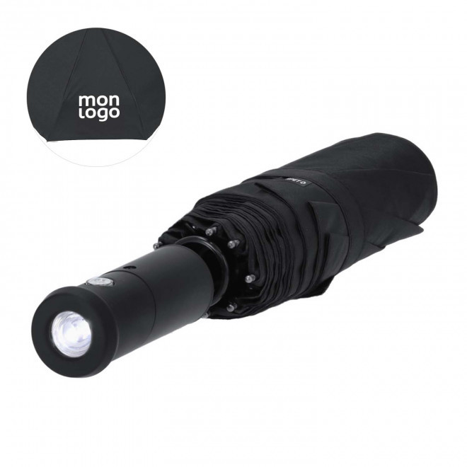 PARAPLUIE PLIABLE LED PERSONNALISABLE 'LIGHTRAIN'