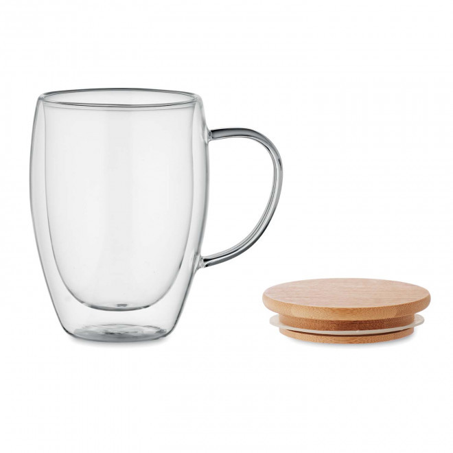 MUG VERRE PERSONNALISABLE DOUBLE PARROI 350 ML 'AFTA'
