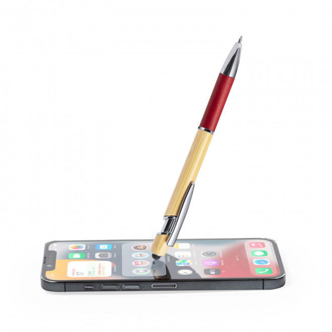STYLO EN BAMBOU PERSONNALISABLE 'PRINCY DUAL'