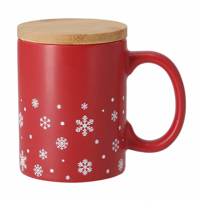 MUG NOEL COUVERCLE BAMBOU 300ML PERSONN 'HELIA'