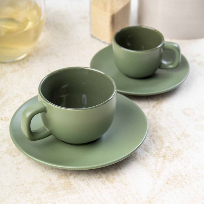 SET TASSES CAPPUCINO AVEC SOUCOUPE PERSONNALISABLE 'TOSSA'