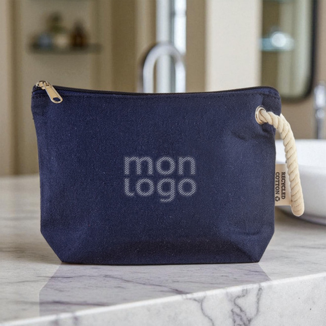 TROUSSE DE TOILETTE RECYCLE PERSONNALISABLE 'MILIE'