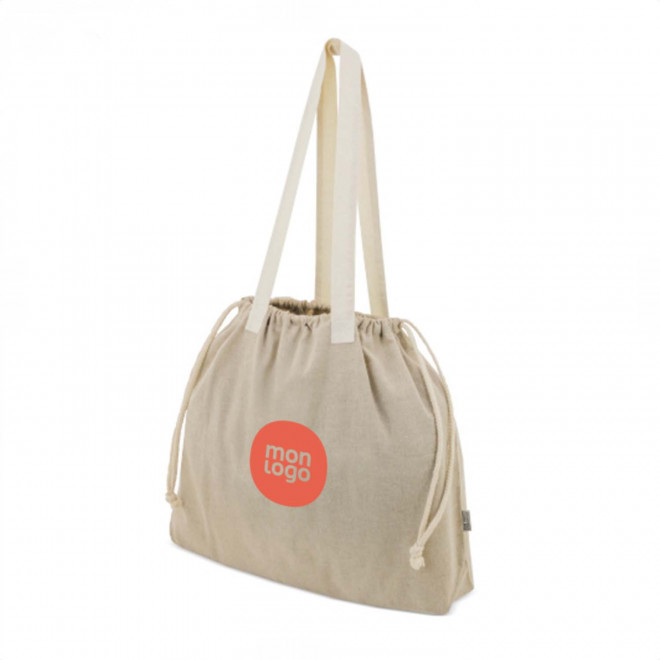 SAC COTON RECYCLE AVEC CORDON PERSONNALISABLE 'SYSTOM'