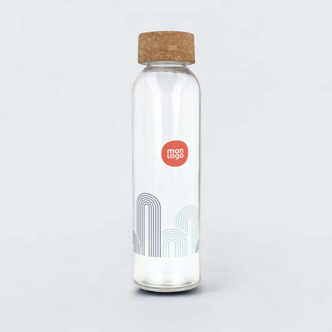 BOUTEILLE VERRE RECYCLE 500ML PERSONNALISEE 'LODO LIEGE'
