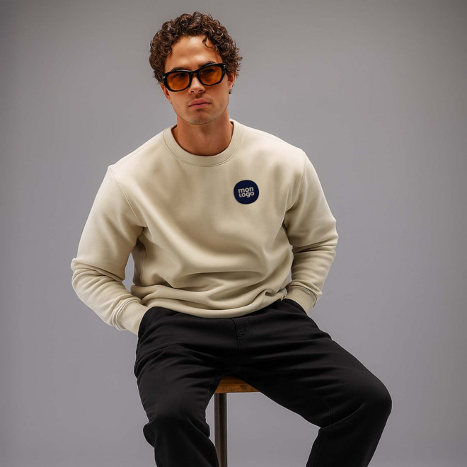 SWEATSHIRT MIXTE PERSONNALISABLE 'TS'