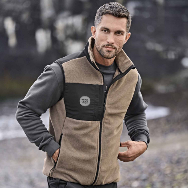 BODYWARMER POLAIRE PERSONNALISE MIXTE 'MOUNTAIN FLEECE'