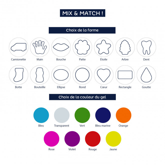 POCHE DE GEL FROID FORME PERSONNALISABLE 'FREYCH'